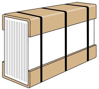 u型建筑钢材包装运输纸护板 蒙阴30*30*30*3纸护角条